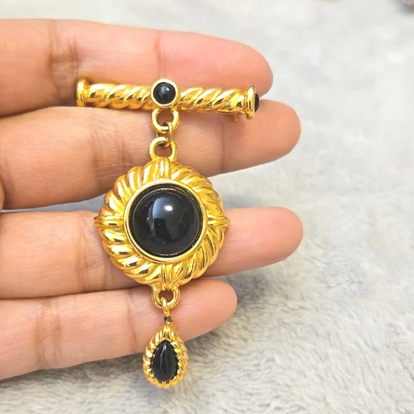 #514 Vintage statement bar brooch - Picture 2 of 5